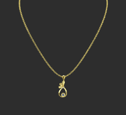 Pendant & Necklace 353 | 3d print model