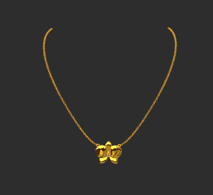 Pendant & Necklace 354 | 3d print model