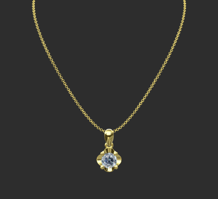 Pendant & Necklace 364 | 3d print model