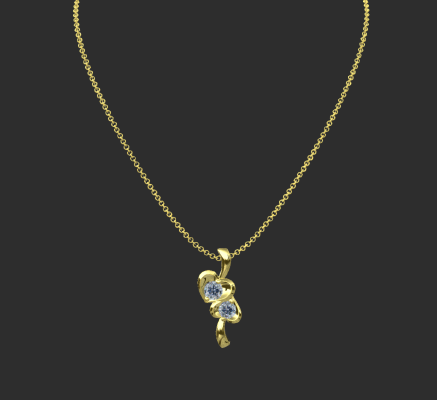 Pendant & Necklace 366 | 3d print model