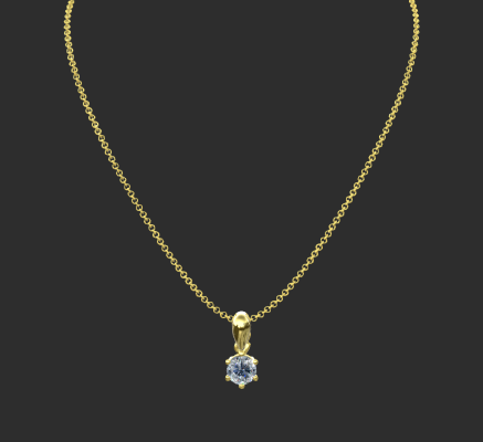 Pendant & Necklace 377 | 3d print model