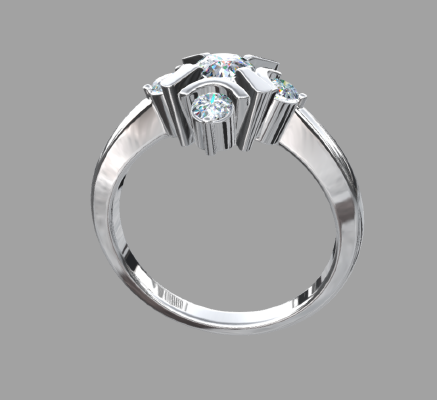 Women rings 389 | 3d print model