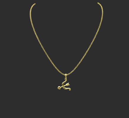 Pendant & Necklace 396 | 3d print model