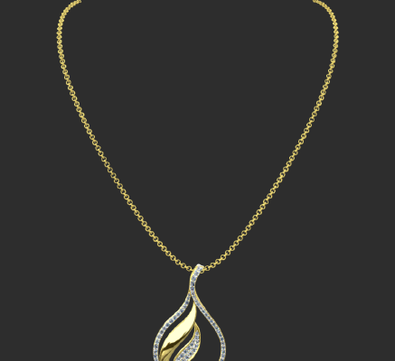 Pendant & Necklace 397 | 3d print model