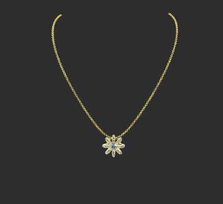 Pendant & Necklace 401 | 3d print model