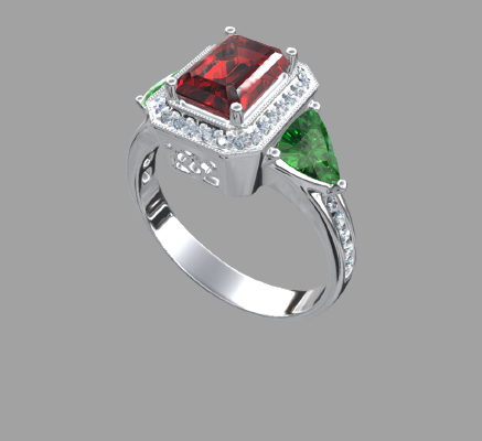 Women rings 412 | 3d print model