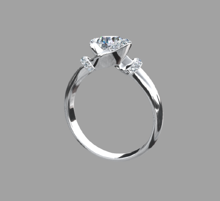 Women rings 413 | 3d print model
