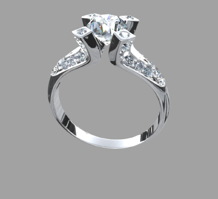 Women rings 418 | 3d print model