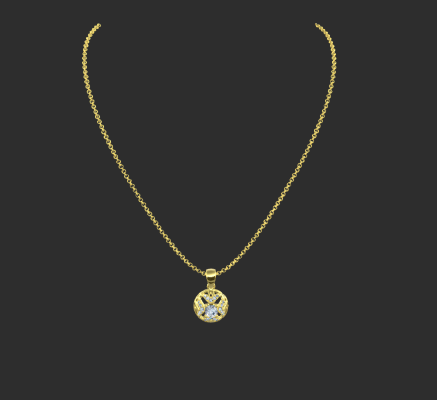 Pendant & Necklace 421 | 3d print model