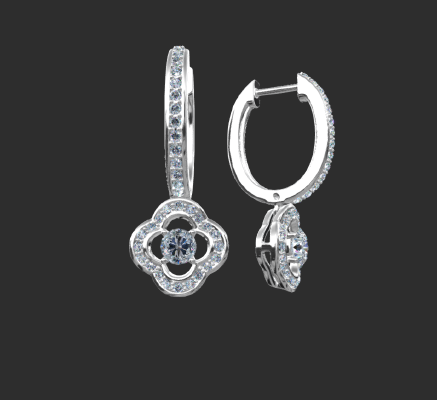 Earrings 422 | 3d print model