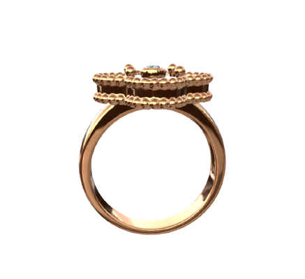 Fashion ring 424 | 3d print model