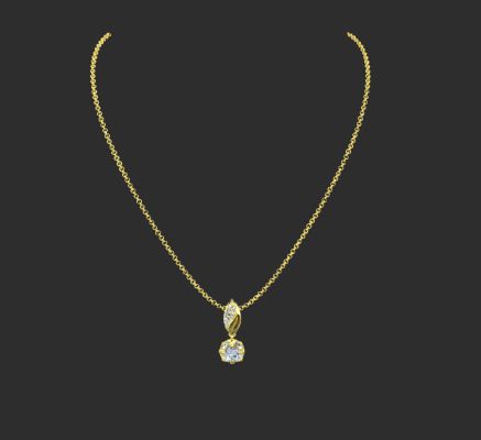 Pendant & Necklace 426 | 3d print model