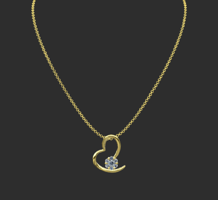 Pendant & Necklace 440 | 3d print model