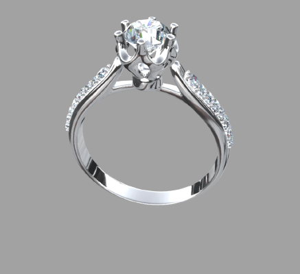 Women rings 441 | 3d print model