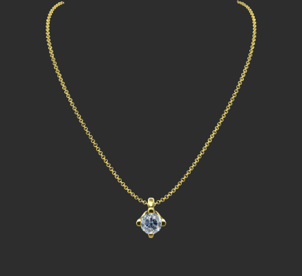 Pendant & Necklace 450 | 3d print model