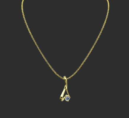 Pendant & Necklace 463 | 3d print model