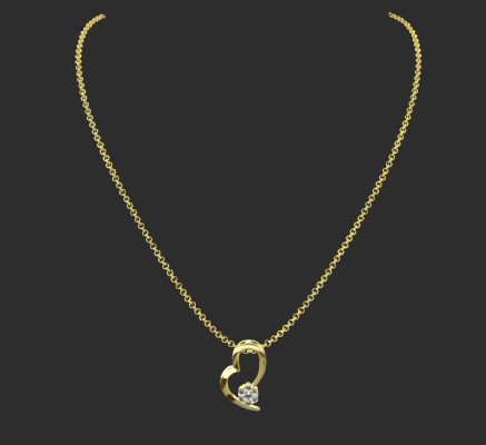 Pendant & Necklace 477 | 3d print model