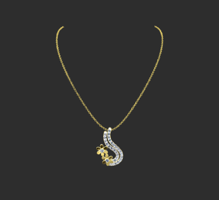 Pendant & Necklace 495 | 3d print model