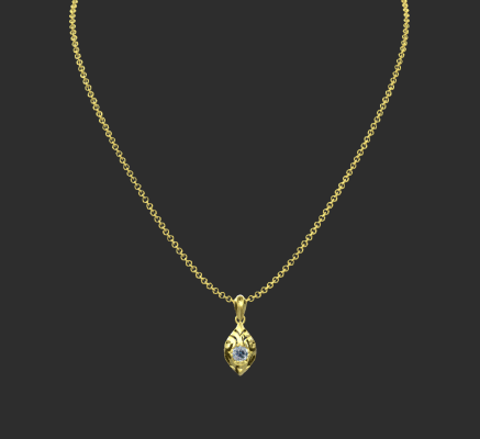 Pendant & Necklace 500 | 3d print model
