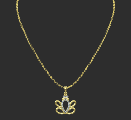 Pendant & Necklace 511 | 3d print model