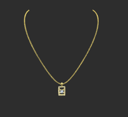 Pendant & Necklace 516 | 3d print model