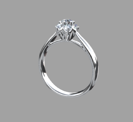 Women rings 517 | 3d print model