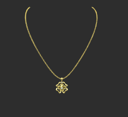 Pendant & Necklace 524 | 3d print model