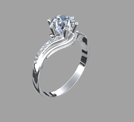 Women rings 529 | 3d print model