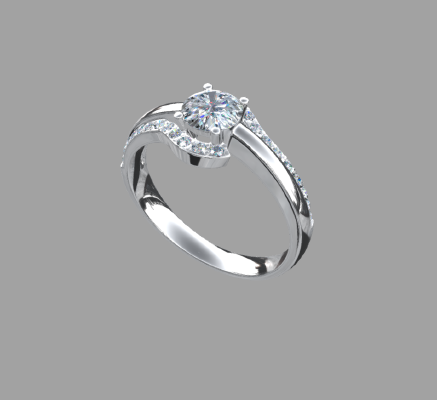 Women rings 534 | 3d print model