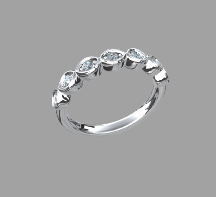 Women rings 535 | 3d print model