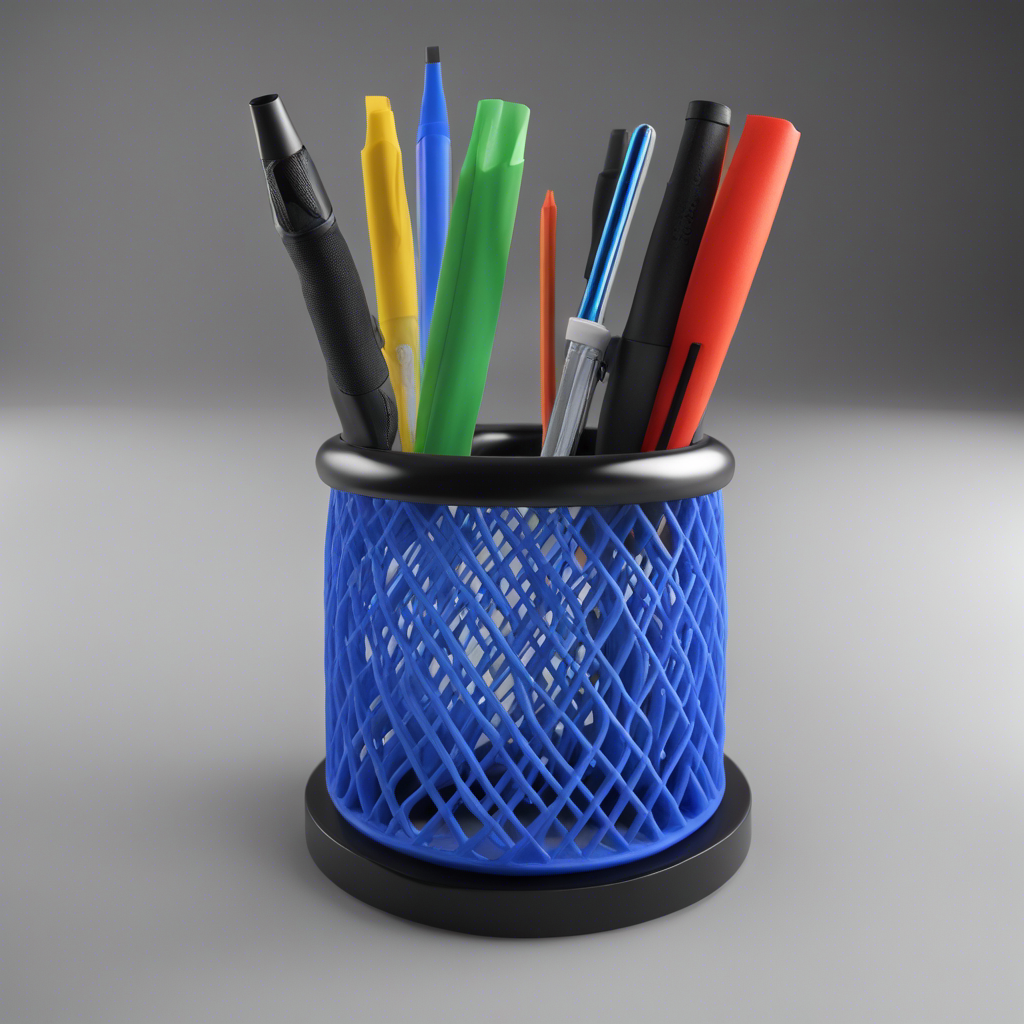 3D Printed Pen Holder | Files to download and to 3D print for free - 3DPEA