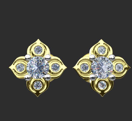 Earrings 539 | 3d print model
