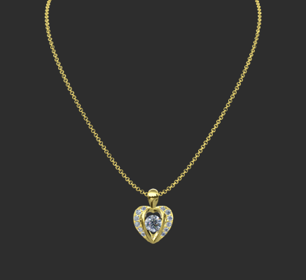 Pendant & Necklace 543 | 3d print model