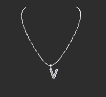 Pendant & Necklace 552 | 3d print model