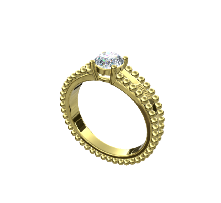 Fashion ring 556 | 3d print model