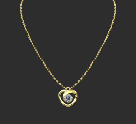 Pendant & Necklace 560 | 3d print model