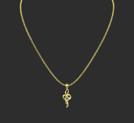 Pendant & Necklace 565 | 3d print model