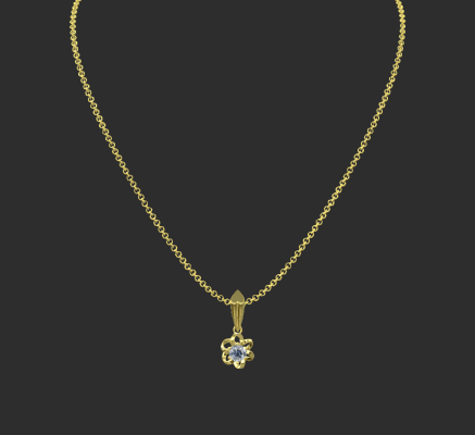 Pendant & Necklace 567 | 3d print model