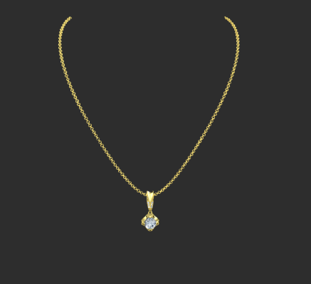 Pendant & Necklace 572 | 3d print model