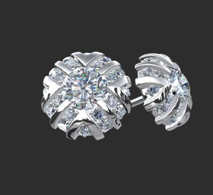 Earrings 573 | 3d print model