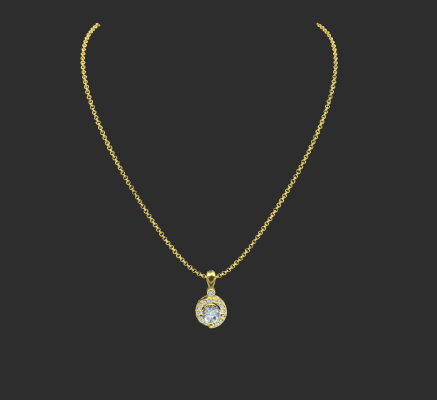 Pendant & Necklace 578 | 3d print model