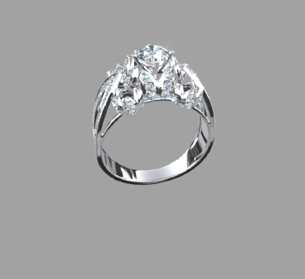 Women rings 595 | 3d print model