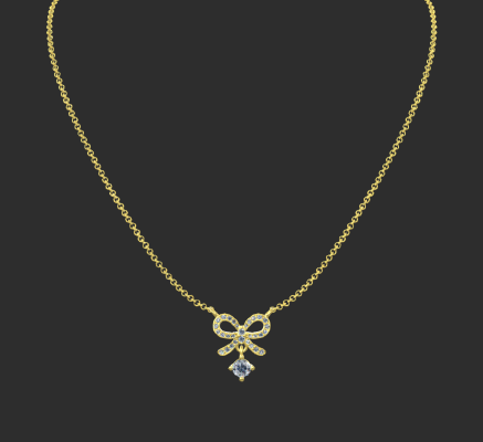 Pendant & Necklace 598 | 3d print model