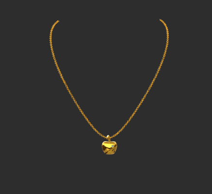 Pendant & Necklace 601 | 3d print model