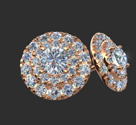 Earrings 607 | 3d print model