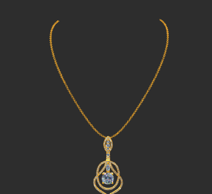 Pendant & Necklace 631 | 3d print model