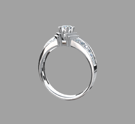 Women rings 633 | 3d print model