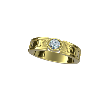Fashion ring 635 | 3d print model