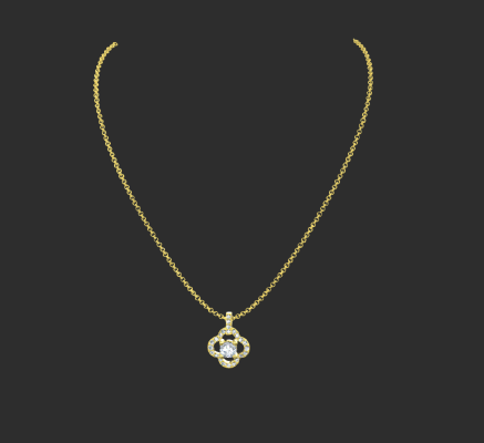 Pendant & Necklace 638 | 3d print model