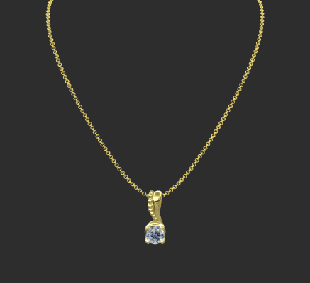 Pendant & Necklace 648 | 3d print model